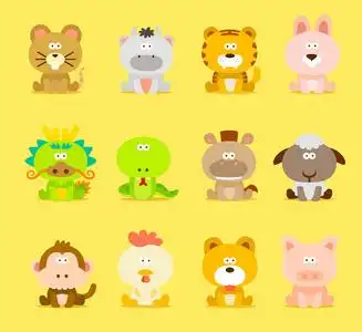 中国十二生肖动物照片