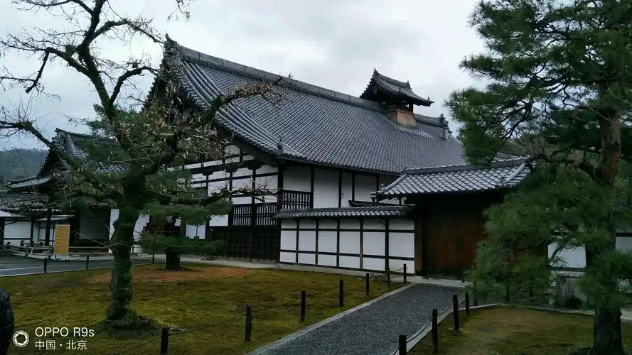 房屋的顶层是用灰色的瓦铺设而成的.体现出东方建筑风格.