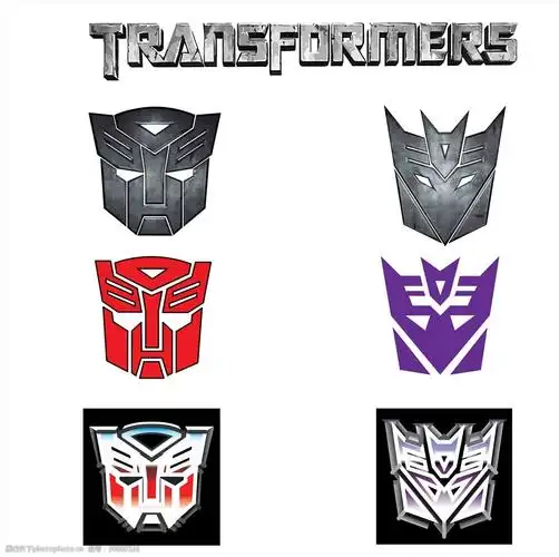 变形金刚标志矢量素材