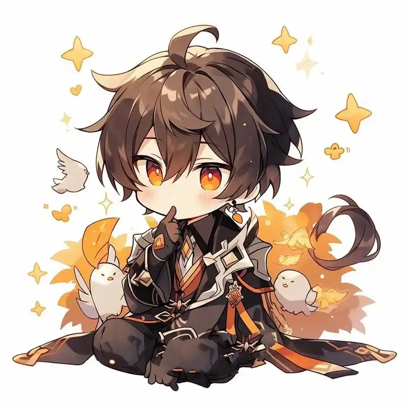 原神头像|钟离 当钟老爷子开始卖萌 这谁顶得住啊