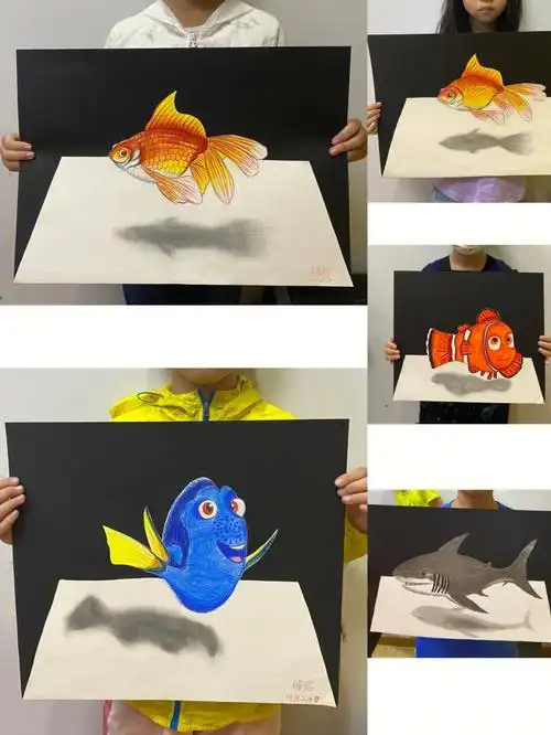 3d立体画彩铅马克笔