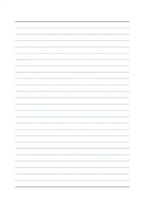 a4横稿纸模板共3页