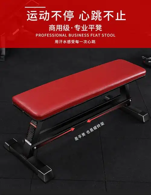椅商用凳家用平凳飞鸟练习训练哑铃凳卧推举重杠铃床 红色【图片 价格