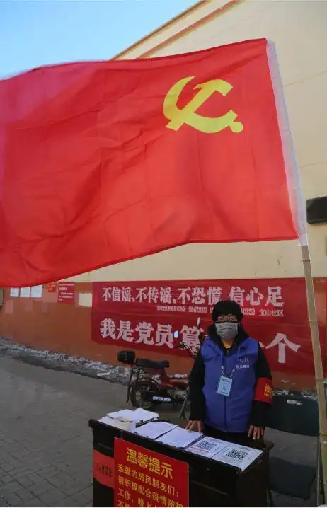 党旗飘扬,党徽闪亮这样的工作,她已经持续了整整十四天.