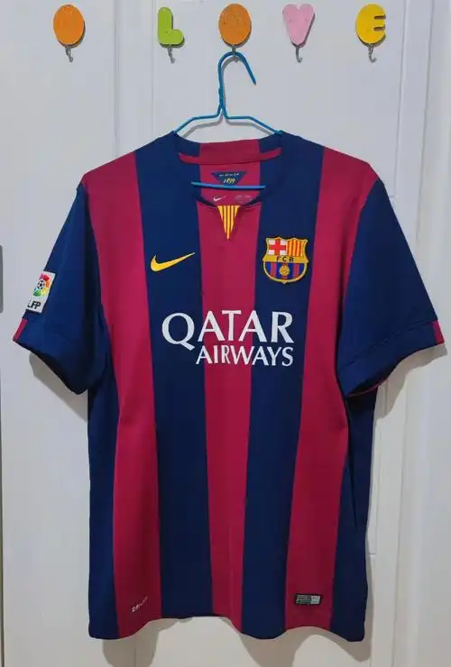 巴萨1415赛季主场梅西球衣.五冠王#梅西 #巴萨 #球衣  - 抖音