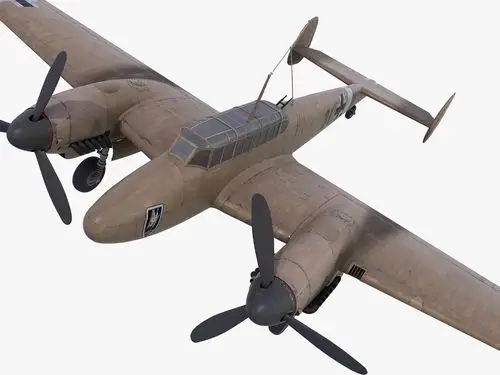 bf-110德国轰炸机3d模型