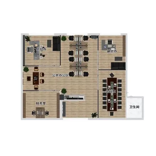 16万180平米现代办公空间装修效果图,现代简约办公室装修案例效果图-