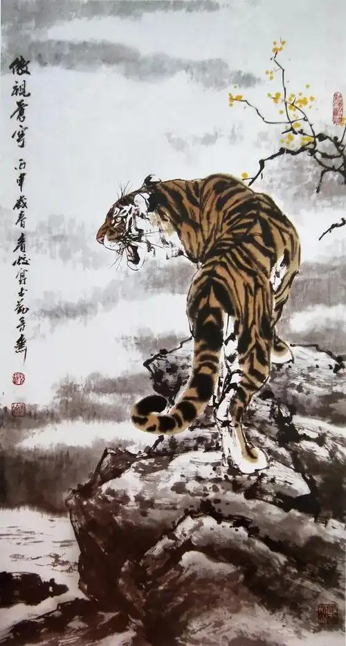 画坛全才顾青蛟写意虎画专辑