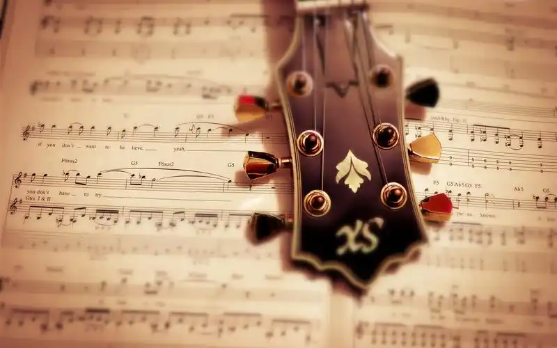 伤感吉他lomo意境壁纸