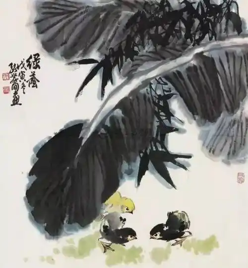 芭蕉叶的写意技法教程