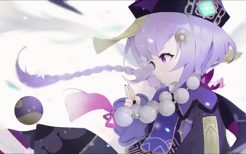 【4k动态壁纸】原神 七七 4k60fps 重制版