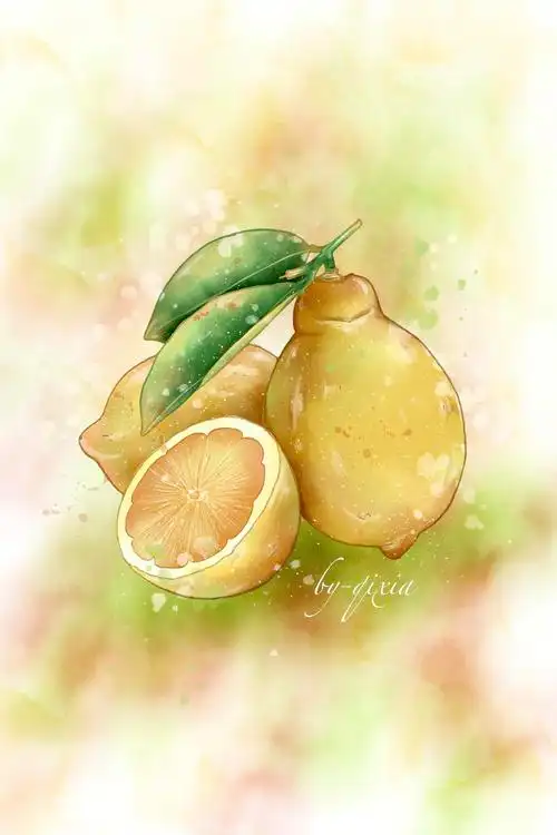 ipad水彩插画水果蔬菜合集