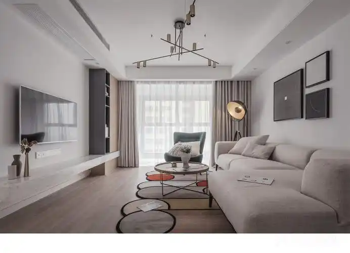 125平米三室户现代简约风格装修图片大全