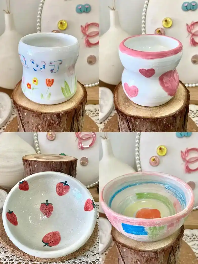 一起来做陶瓷杯吧.#手工diy #手工定制 #好店 - 抖音