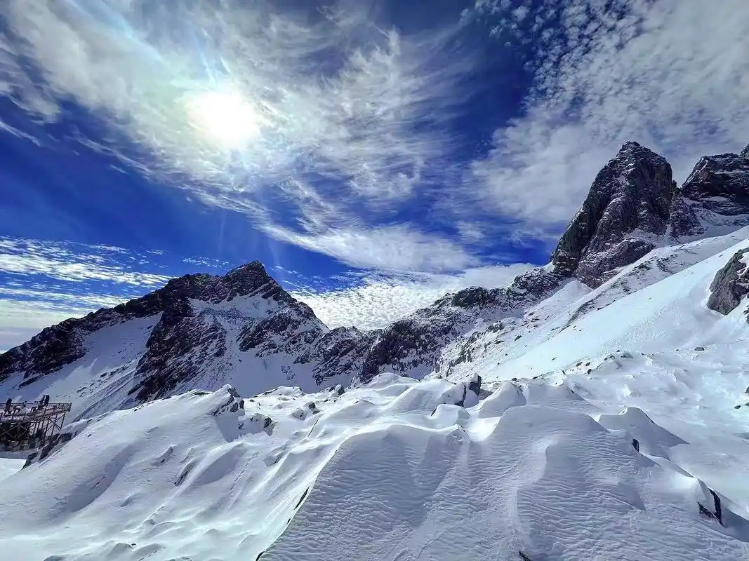 90今天的玉龙雪山风景实拍,羡慕已经说累.98那是口水吗?不 - 抖音