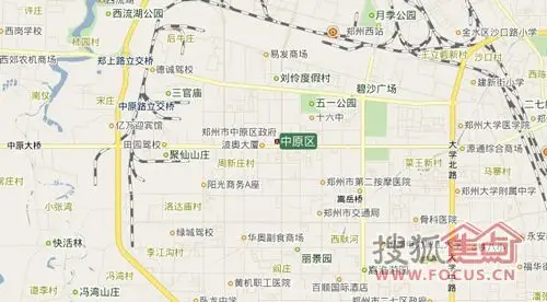 中原区地图中原区位于郑州市西部板块,作为郑州市的原工业板块,在建国