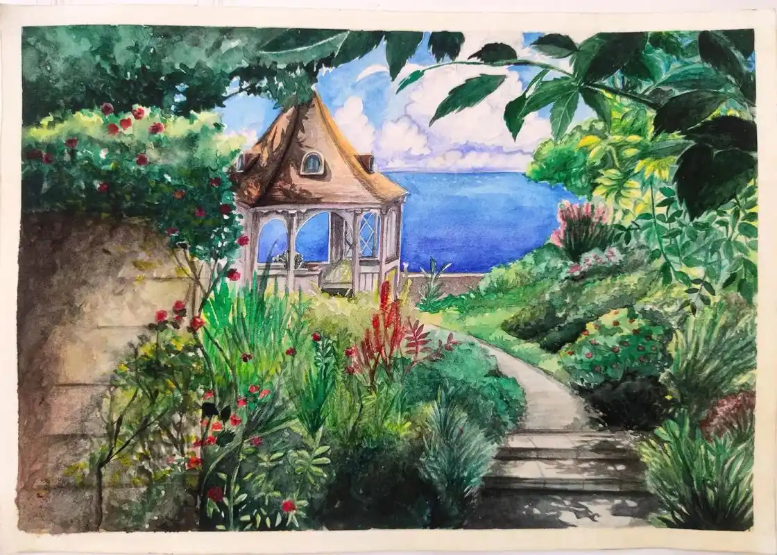 水彩风景画步骤