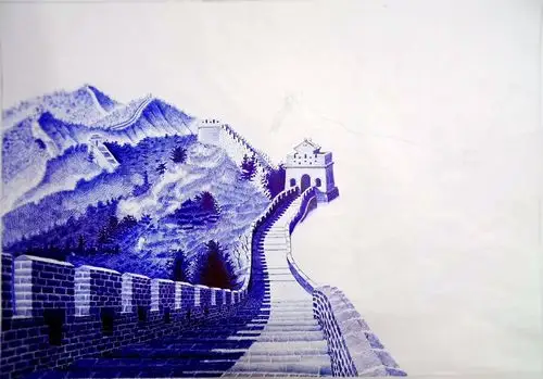 万里长城|插画|其他插画|小天手绘 - 原创作品 - 站酷 (zcool)