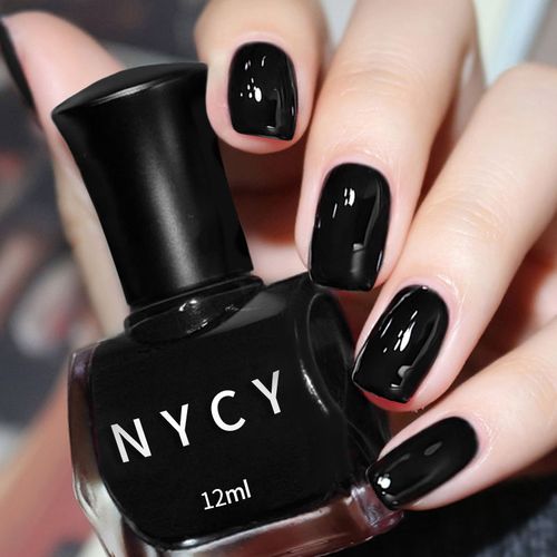 爆款网红时尚百搭神秘黑指甲油高档永久不掉色快干易涂免烤流行色