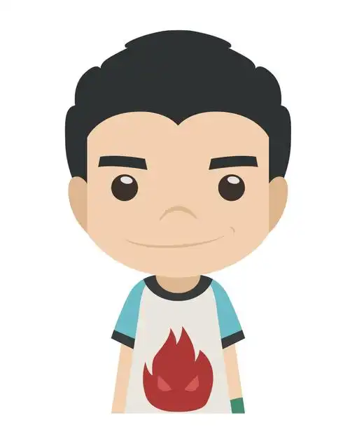 矢量图标人物男孩