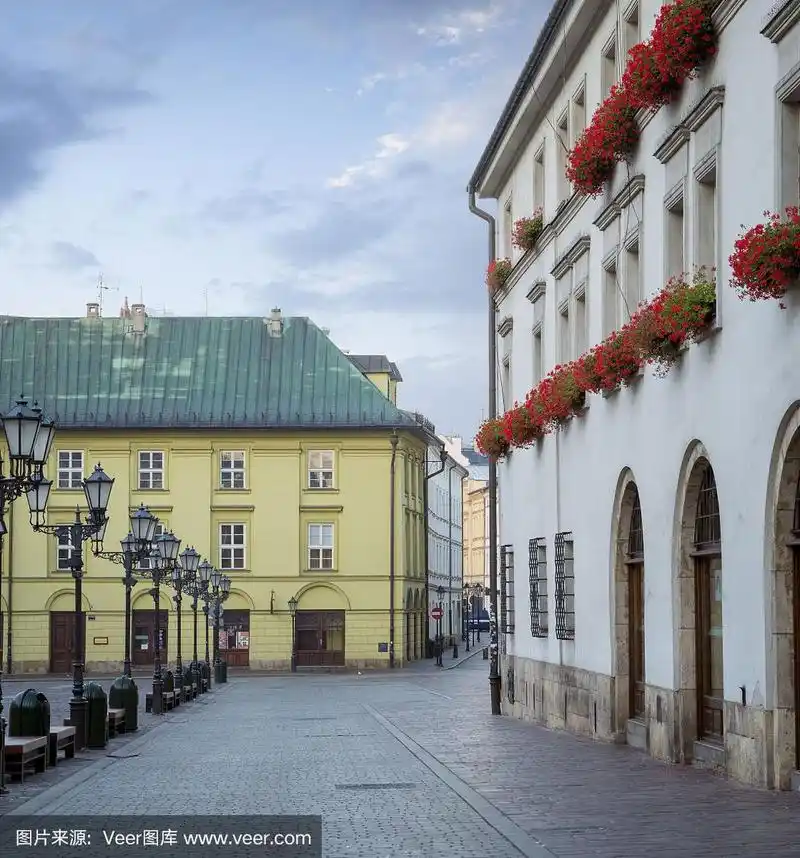 波兰克拉科夫老城的街道