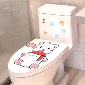 马桶贴搞笑卡通可爱图片