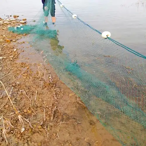 拉网养殖渔网鱼塘拉鱼网鱼苗网隔断围网刮网捕鱼网4米高度加重坠子2指