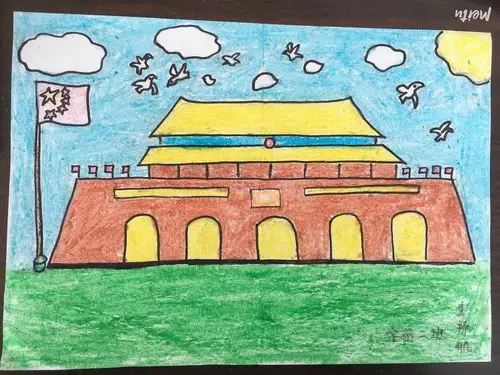 "爱我中华"绘画大赛-开发区辽河一小幼儿园主题活动