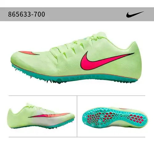 现货秒发耐克专业短跑钉鞋nikezoomjafly3牛油果绿专业田径比赛精英