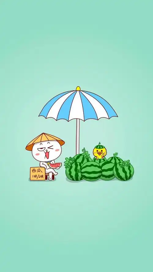 可爱卡通哈咪猫夏日游玩系列