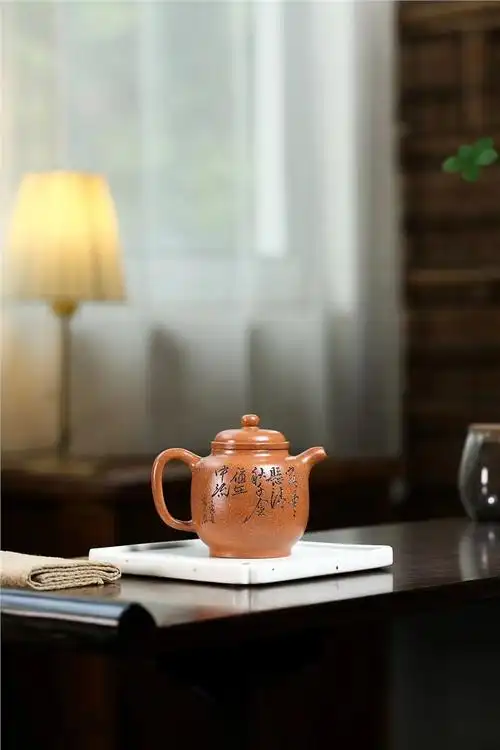 顾洪军紫砂壶价格|正品纯手工高执壶蟹黄段泥210cc