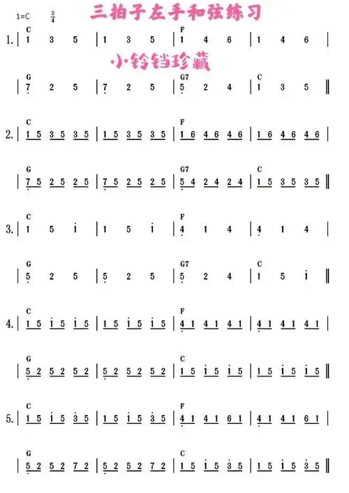 钢琴即兴初入门建议练习曲123