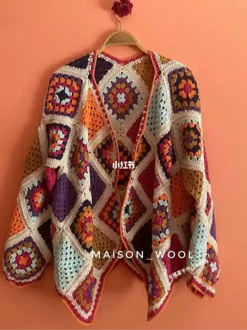 diy手工制作#手工钩针编织#钩针#祖母方格