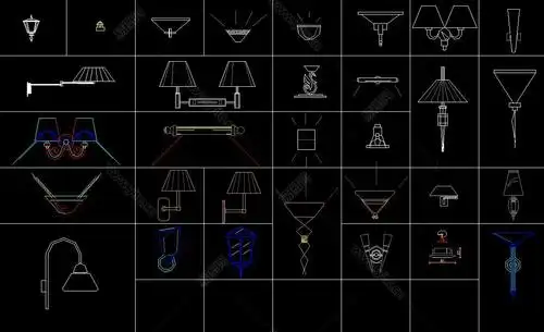 施工图功能类型:建筑室内灯具全套cad图纸设计风格:现代风格图片格式