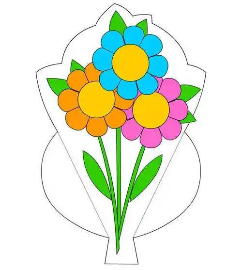 一束鲜花简笔画8月最新一束花简笔画画法