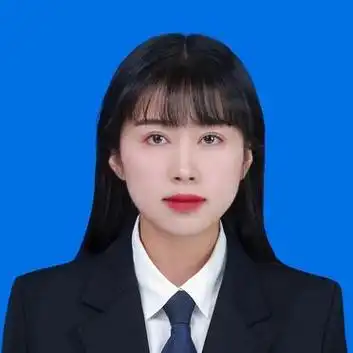 正装西服领带女孩证件照寸照