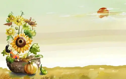 > 唯美意境小清新创意手绘插画高清桌面壁纸第二辑(1920×1200)