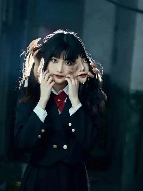 图4总有种迪丽热巴cos富江的感jio[doge]#富江  #川上富江  #富江仿妆