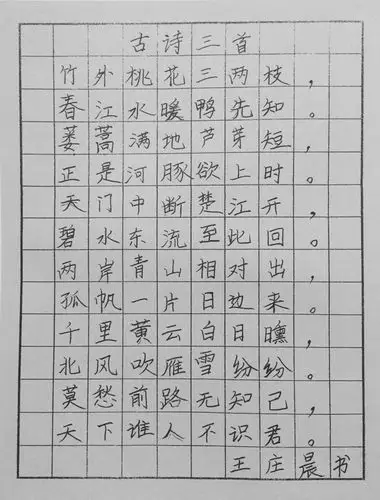 中国美院美术考级硬笔书法考级二级优秀试卷评析 - 硬笔书法 - 中国