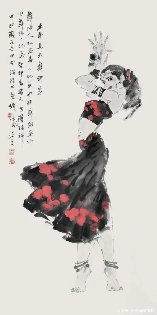 水墨里的舞蹈|广州美院陈振国人物画
