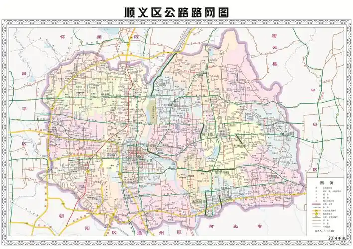 顺义区公路路网图记者采访了解到,重点路灯照明二期项目已取得初步