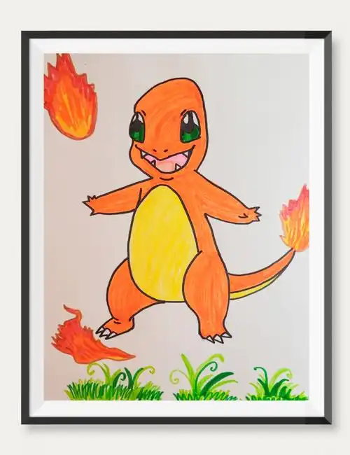 卡通画小火龙