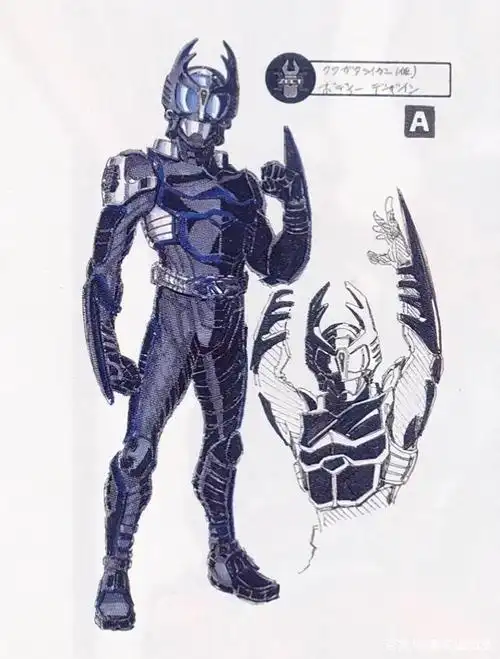 假面骑士甲斗官方废稿形象设计图公开 初稿形象酷似独角兽高达