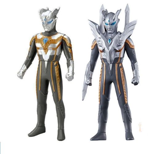 赛罗奥特软胶人偶 限定蓝披风赛罗人偶模型 男孩超人可动人偶 23软胶