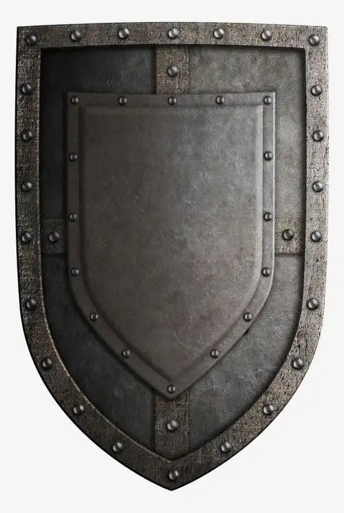 蓝色安全盾牌警察保护守护正义图标