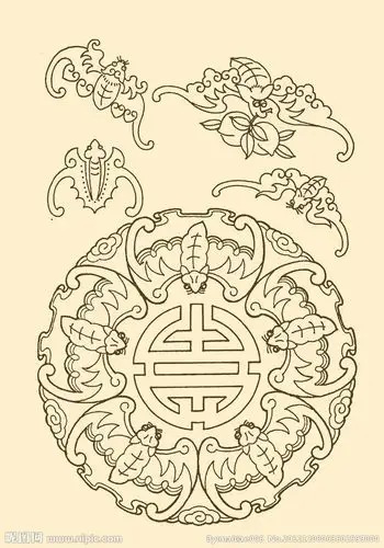 蝙蝠-花瓣网|陪你做生活的设计师 | 中国龙与蝙蝠吉祥图案