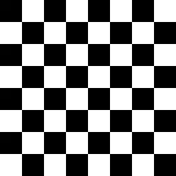 matlab练习程序生成黑白网格