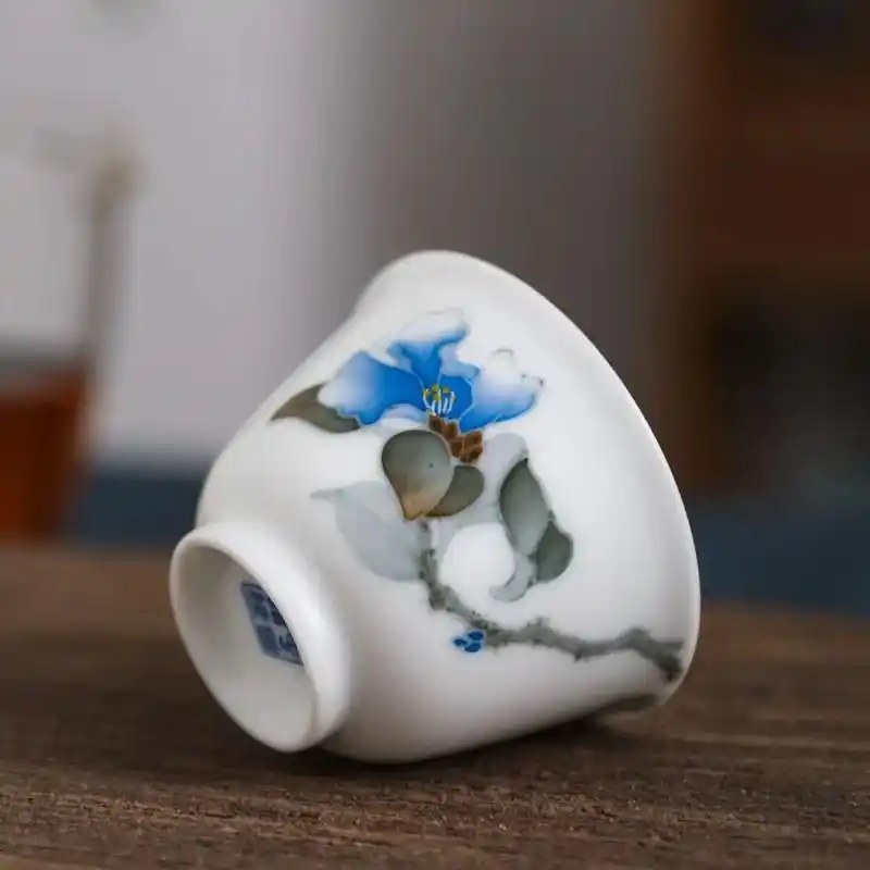 用这个手工陶瓷杯泡普洱,感觉喝的不只是茶,更是一份心情.手感 - 抖音