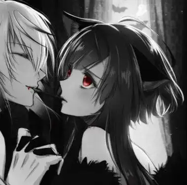 戴面具的情侣动漫头像