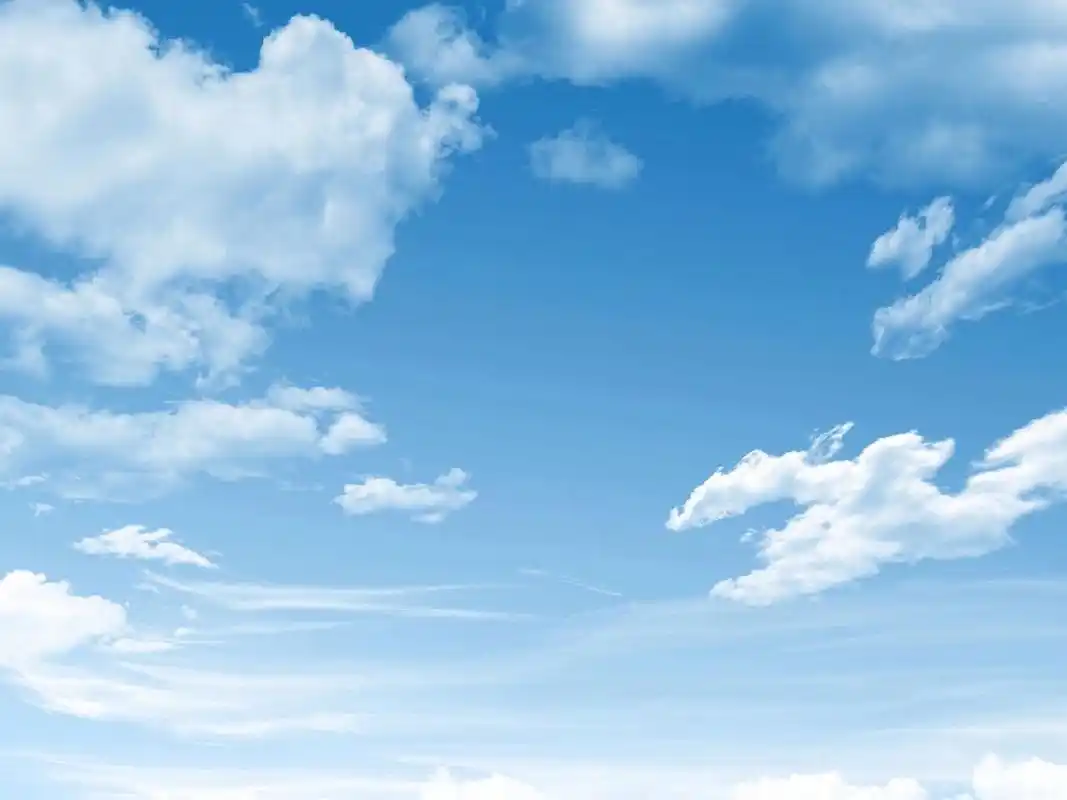 蓝天白云背景壁纸 碧蓝的天空,洁白的云彩78,这美丽的自然风光形成